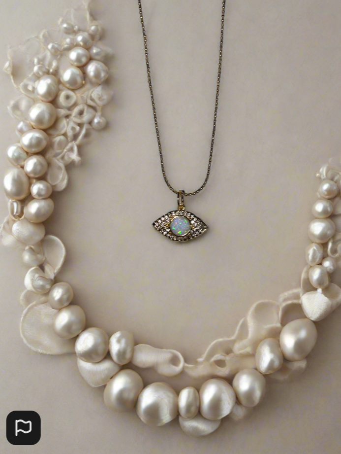 *PRE ORDER* GET Moonstone Evil EYE Necklace
