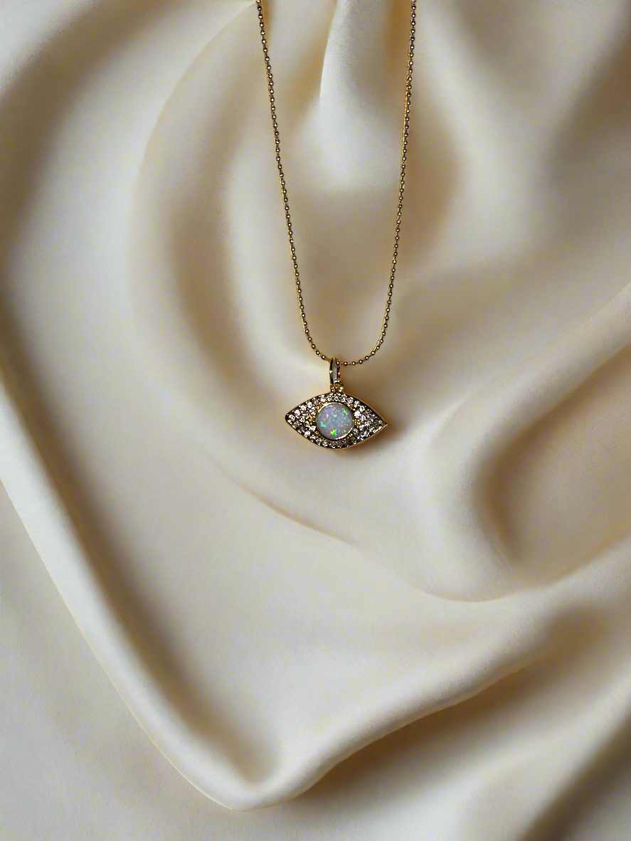 *PRE ORDER* GET Moonstone Evil EYE Necklace