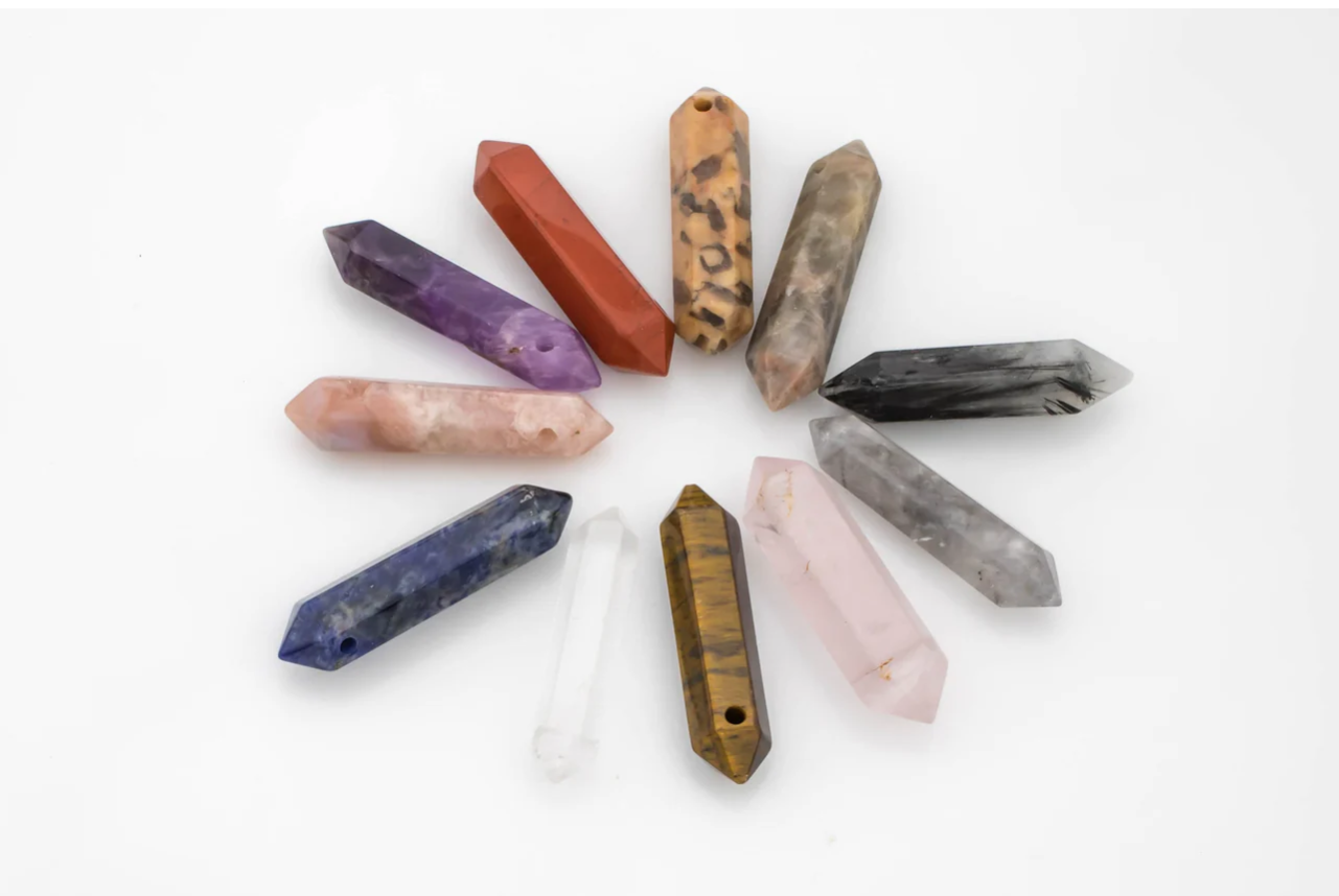 Assorted Chakra Pointed Pendants (7 PCS)